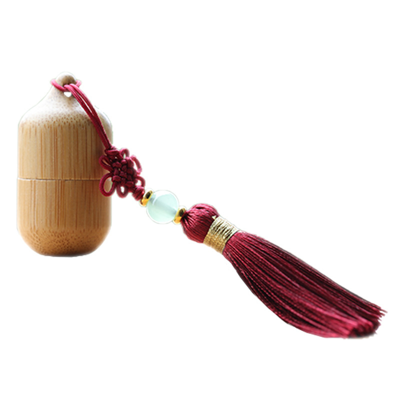 Bambusest eeterliku õli helmeste pudel 1ml loominguline väikese mahutavusega jagatud parfüümi essents kaasaskantav antiikne tutiga puidust helmeste pudel