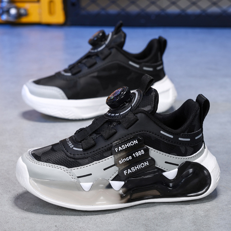 Poiste kingad 2024. aasta sügiseks uued laste pöörleva pandlaga libisemiskindlad tossud keskmistele ja suurtele poistele mõeldud nahast korvpallijalatsid