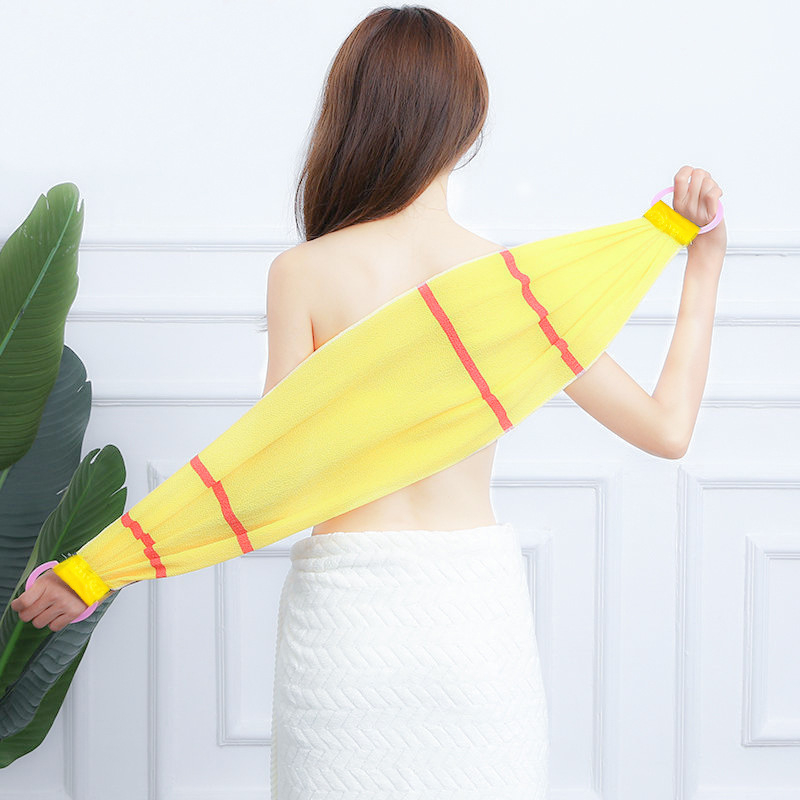 Hõõrumisrätik pikk, tugev, spetsiaalne jämeda liivaga seljale tõmmatav vannirätik kahepoolne seljale hõõruv pikendatud seljale tõmmatav riba hulgimüük