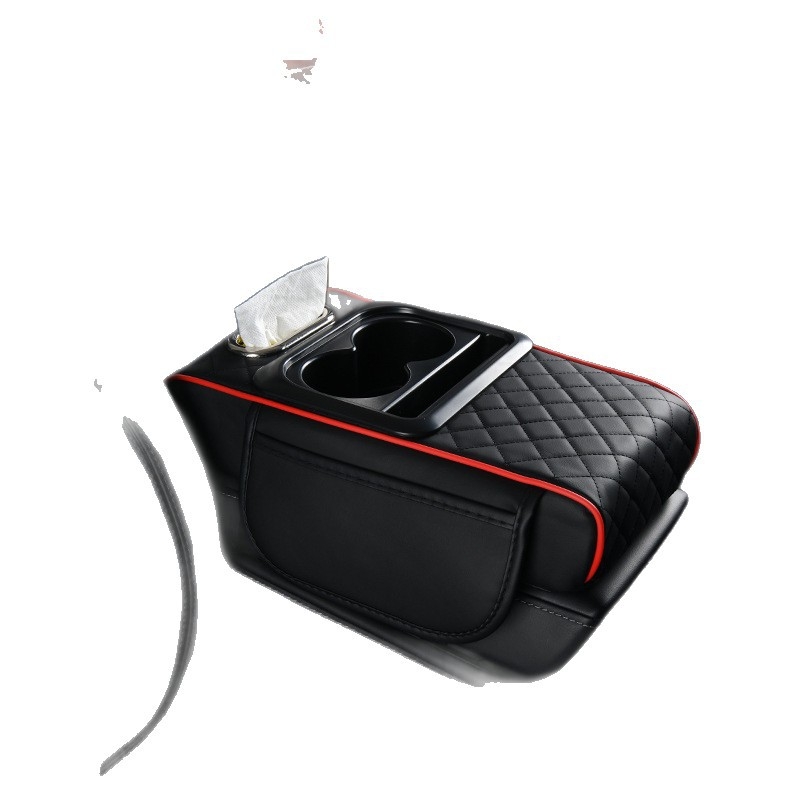 Auto käetoe matt, auto salvrätikute kasti tugimatt, universaalne pikendatud ja paksendatud nelja-ühes tipptasemel hoiuruum