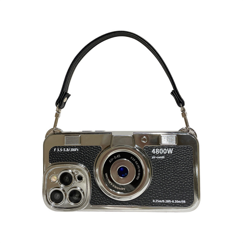 Sobib Apple 16promaxi mobiiltelefoni ümbrisele, kaasaskantavale retrohõngulisele kaamerale, iPhone 15Pro kaitseümbrisele, 11"-le