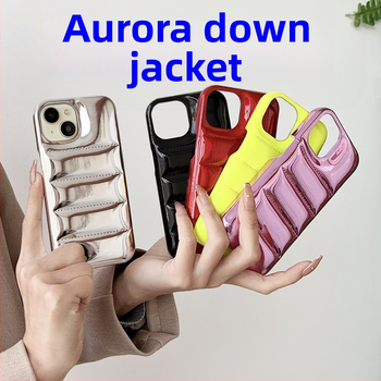 2024. gada jaunais Aurora dūnu jakas telefona maciņš Apple 15promax simple 14 vienkrāsains 12 trend 11