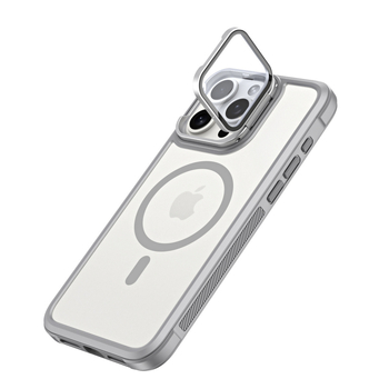 Piemērots iPhone16PROMAX tālruņa maciņam, matētam magnētiskam, ādu absorbējošam lēcas turētājam, Apple 15 cietajam aizsargapvalkam