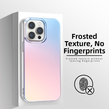 Подходящ за Apple 15Pro, цветен калъф за мобилен телефон, Iphone16, матиран хамелеон, нов Magsafe магнитен калъф с вакуумна клапа.
