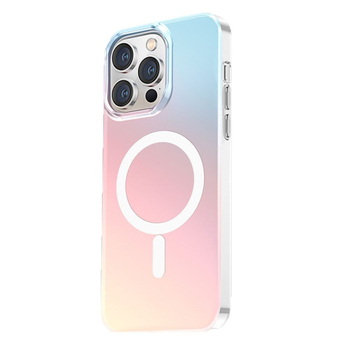 Подходящ за Apple 15Pro, цветен калъф за мобилен телефон, Iphone16, матиран хамелеон, нов Magsafe магнитен калъф с вакуумна клапа.