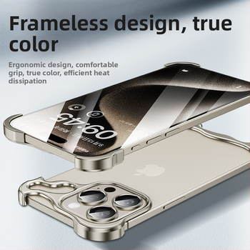 Sobib Apple 17Promaxi mobiiltelefoni ümbrisele, spetsiaalse kujuga metallist nurgapadjaga, kukkumisvastane iPhone 14, ääristeta 16E, objektiiv 5