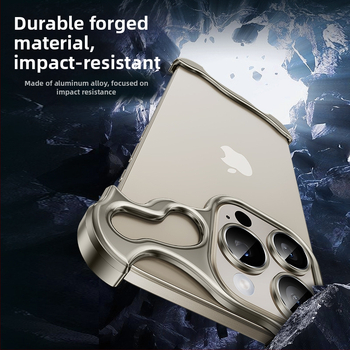 Sobib Apple 17Promaxi mobiiltelefoni ümbrisele, spetsiaalse kujuga metallist nurgapadjaga, kukkumisvastane iPhone 14, ääristeta 16E, objektiiv 5