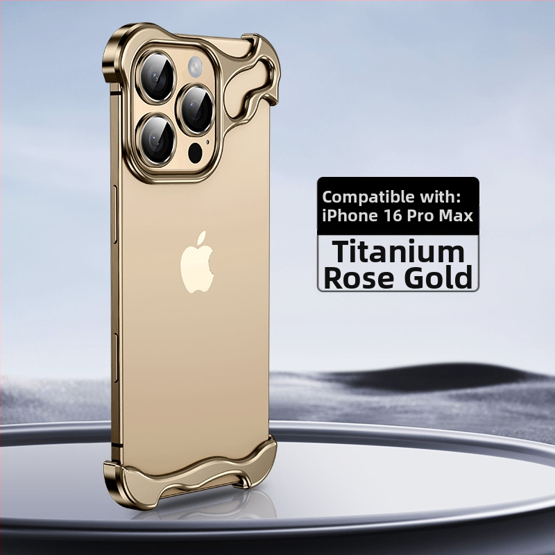 Sobib Apple 17Promaxi mobiiltelefoni ümbrisele, spetsiaalse kujuga metallist nurgapadjaga, kukkumisvastane iPhone 14, ääristeta 16E, objektiiv 5