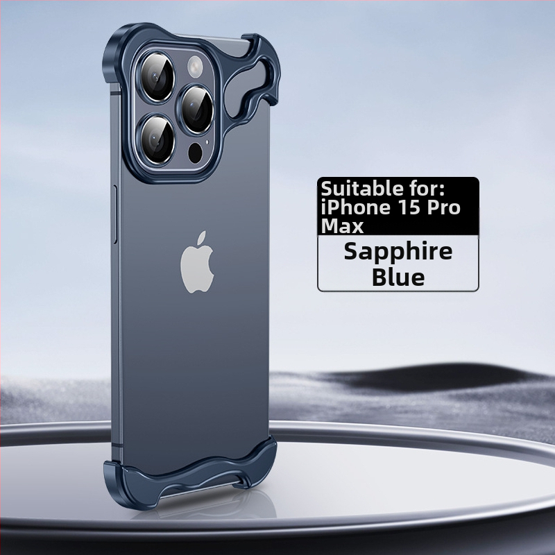 Sobib Apple 17Promaxi mobiiltelefoni ümbrisele, spetsiaalse kujuga metallist nurgapadjaga, kukkumisvastane iPhone 14, ääristeta 16E, objektiiv 5