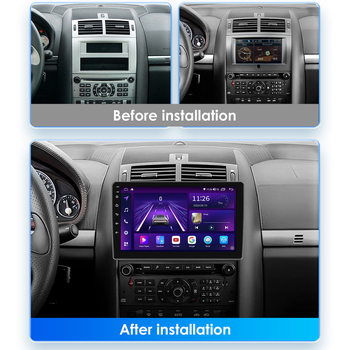 04-11 Android navigācijas automašīnas multimedija Bluetooth Carplay navigācija Peugeot Peugeot 407