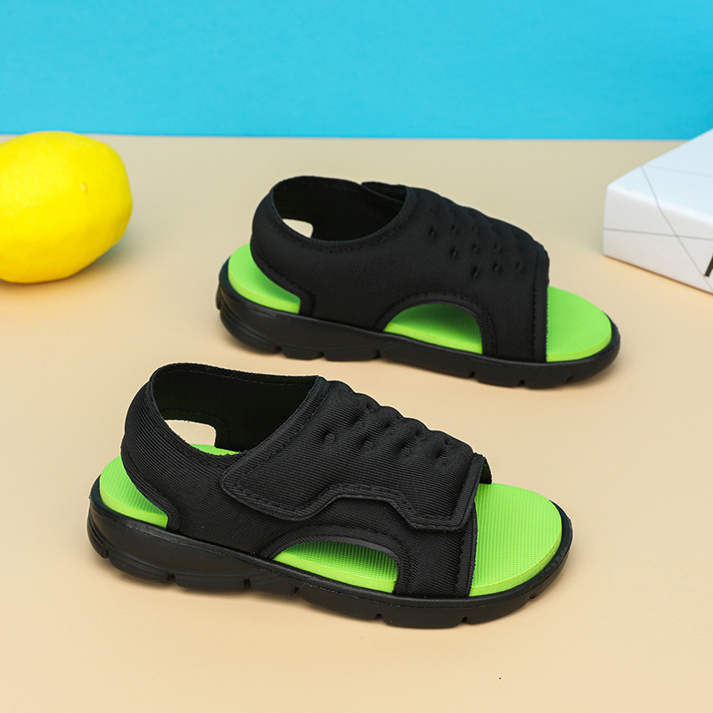 Dachangi piiriülesed spordisandaalid poistele ja tüdrukutele, rannajalatsid, pehme tallaga, kerged laste sussid, libisemiskindlad pehme tallaga, Jinjiangi tehas