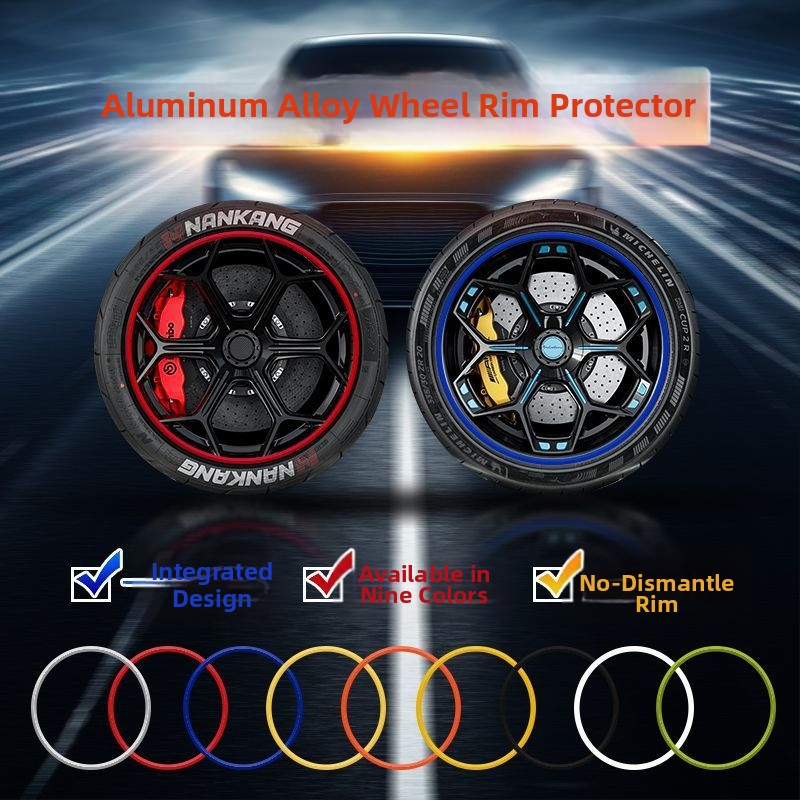 Защитна лента за главина на автомобилно колело, модифицирана декоративна лента за джанта на гуми, стикер за каросерия, лента против надраскване и сблъсък