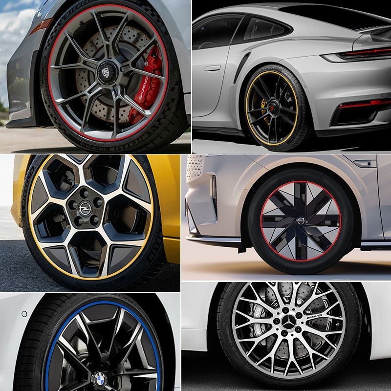 Autoratta rummu kaitserõnga riba, modifitseeritud rehvivelje dekoratiivriba kleebis kerele, kriimustuskindel kokkupõrkevastane riba