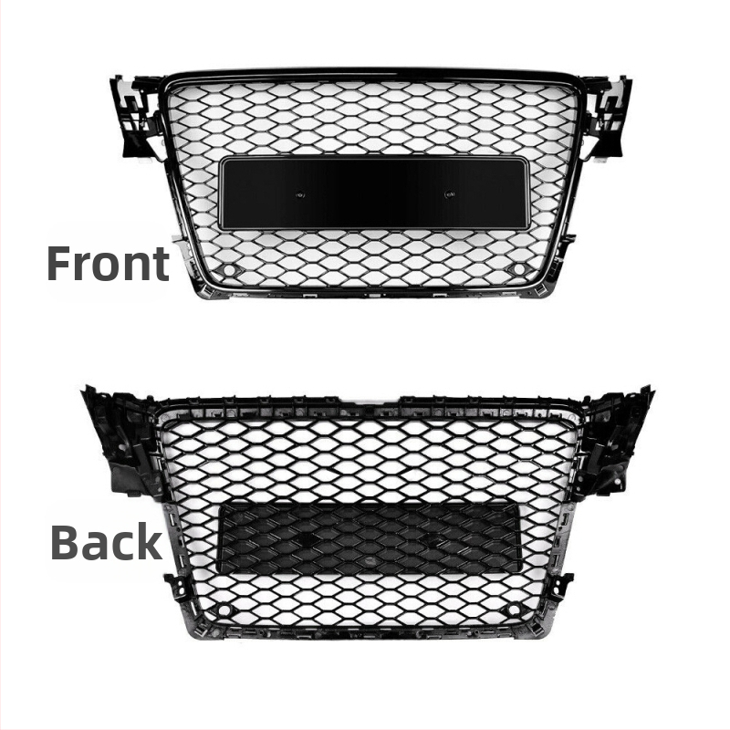 Подходящ за Audi China Net A4A3A5 Модифицирана черна China Net Модифицирана RS предна решетка Предна част Wind Net Европейски габарит