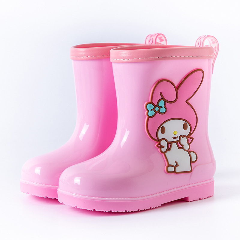 Sanrio veekindlad Beam Kulomi kevad- ja suvelapsed vihmakingad, lühikesed torud, libisemiskindlad, nelja aastaaja beebitüdrukute vihmasaapad