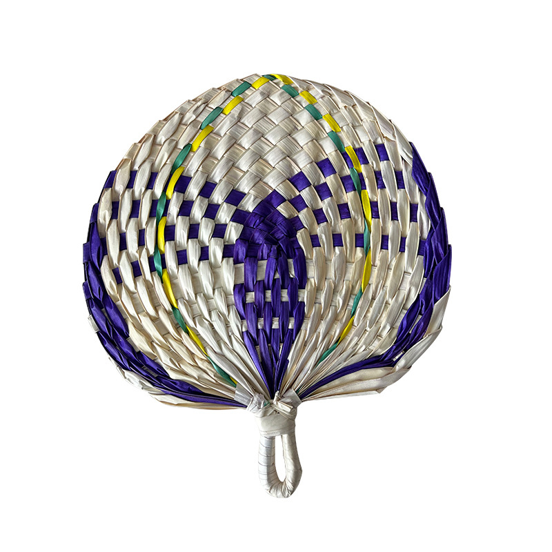 Hulgimüük õlgpalmi lehviku suvine fännikunst lahe hundinui lehe lehvik kootud käsitsi valmistatud kaasaskantav käsilehter seinale riputatav kaunistus