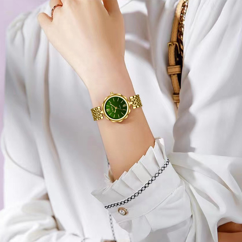 Uute moodsate, lihtsate, luksuslike, kompaktsete ja peente naistele mõeldud kellade piiriülene pakkumine koos uhkete ja temperamentsete kvartskelladega