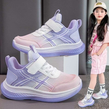 Tüdrukute kingad võrgust pehme tallaga Torre valged kingad uued 2025 laste kevad- ja sügiskingad hingavad jooksukatsed