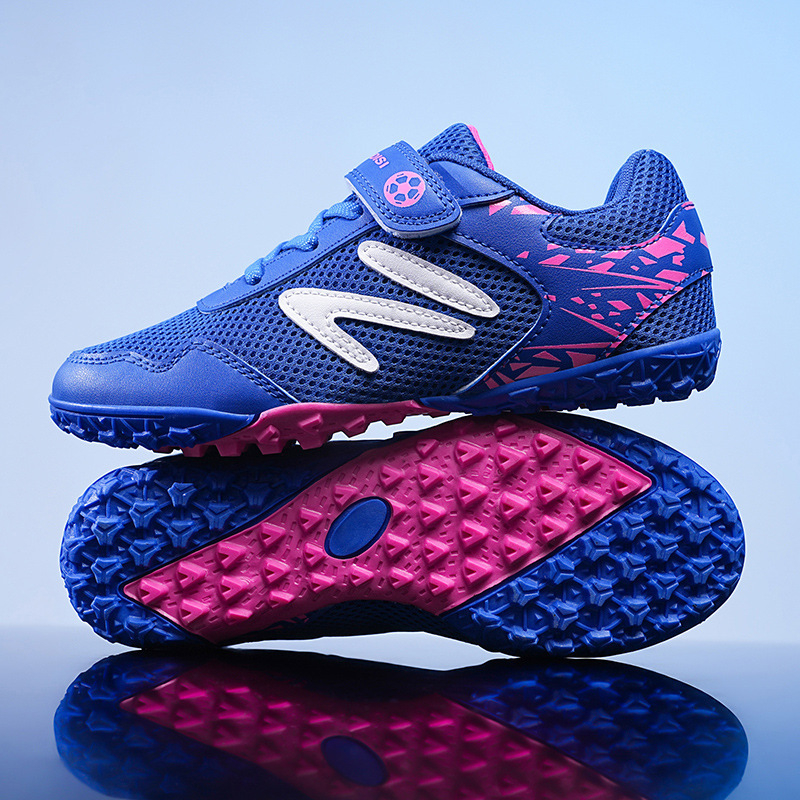 Užsienio prekyba 2024 m. vasara Nauji tinkliniai „Velcro“ treniruočių vaikams, nulūžusiems nagams, pradinės mokyklos mokinių varžybiniai sportbačiai su besisukančia sagtimi