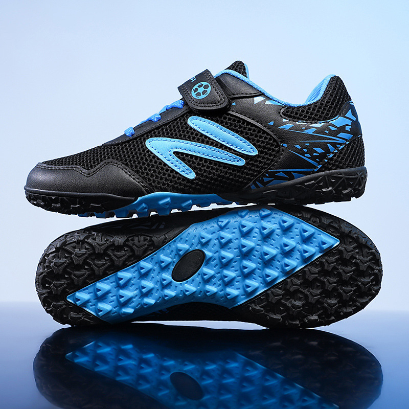 Užsienio prekyba 2024 m. vasara Nauji tinkliniai „Velcro“ treniruočių vaikams, nulūžusiems nagams, pradinės mokyklos mokinių varžybiniai sportbačiai su besisukančia sagtimi