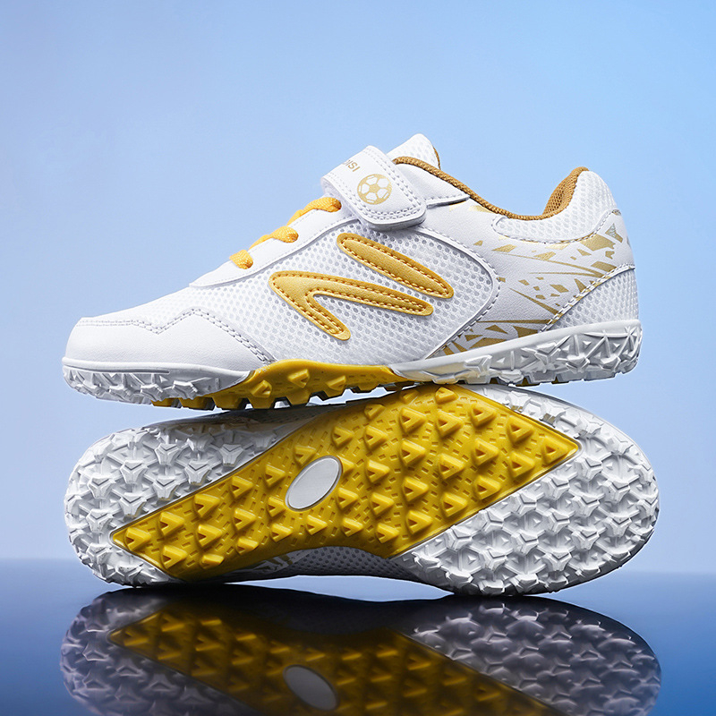 Užsienio prekyba 2024 m. vasara Nauji tinkliniai „Velcro“ treniruočių vaikams, nulūžusiems nagams, pradinės mokyklos mokinių varžybiniai sportbačiai su besisukančia sagtimi