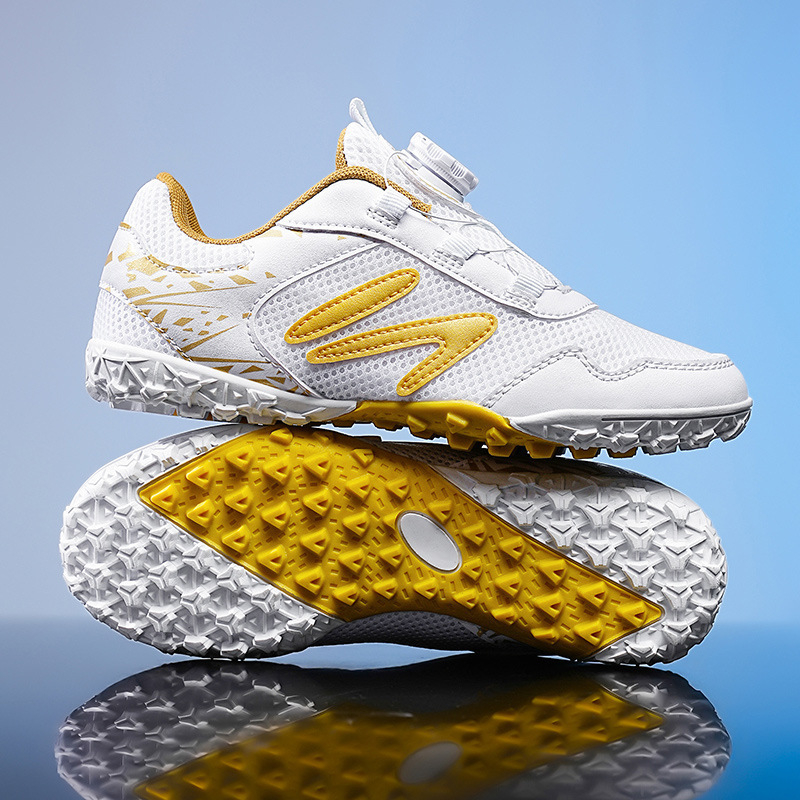 Užsienio prekyba 2024 m. vasara Nauji tinkliniai „Velcro“ treniruočių vaikams, nulūžusiems nagams, pradinės mokyklos mokinių varžybiniai sportbačiai su besisukančia sagtimi