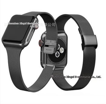 Sobib Apple Watch iwatch7 6-le, väikese vöökohaga kokkutõmbuv roostevabast terasest 45/41mm Milan rihm SE metallist vöö