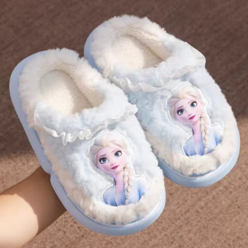 Papuci de casă pentru copii, prințesa Frozen, Aisha, cu fund moale, cu aspect de rahat și senzație de rahat, casual, en-gros