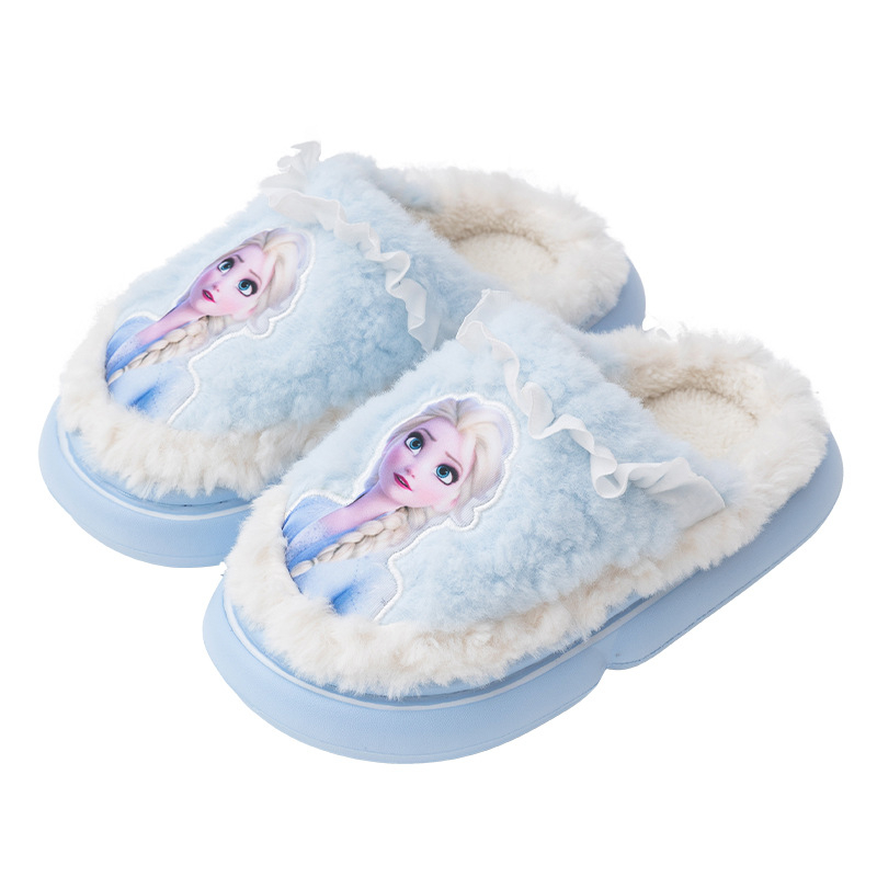 Külmutatud printsess Aisha tüdrukute laste puuvillased sussid, sitt tunne, vabaaja kodu, libisemiskindlad pehme põhjaga puuvillased sussid, hulgimüük