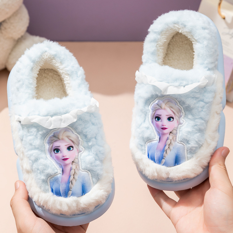 Külmutatud printsess Aisha tüdrukute laste puuvillased sussid, sitt tunne, vabaaja kodu, libisemiskindlad pehme põhjaga puuvillased sussid, hulgimüük