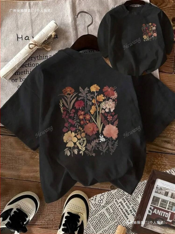 Dámske ležérne tričko s krátkym rukávom a okrúhlym výstrihom CrossBorder Aliexpress