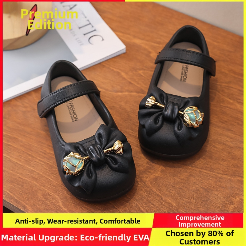 Bērnu pupiņu formas apavi meitenēm 2025. gada pavasara un rudens modeļiem, jauni, neslīdoši, mīksti, apakšā esoši mazuļu princeses apavi, moderni, personalizēti ārzemju stilā