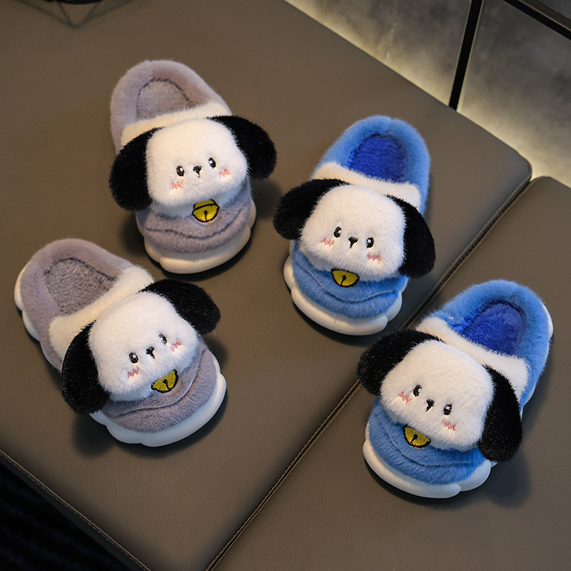 Laste puuvillased sussid fliisvoodriga, paksud, soojad, libisemiskindlad, meeste ja naiste väikese ja keskmise suurusega beebiplüssjalatsid talveks