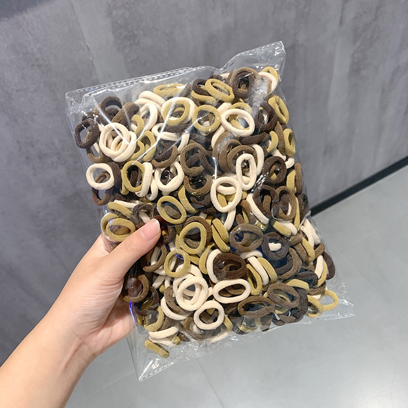 600 laste juuksekummi, pöidla suurused väikesed rõngad, suure elastsusega, õmblusteta ja peanahale õrnad, beebirätiku rõngad, printsessikujulised kummirõngad