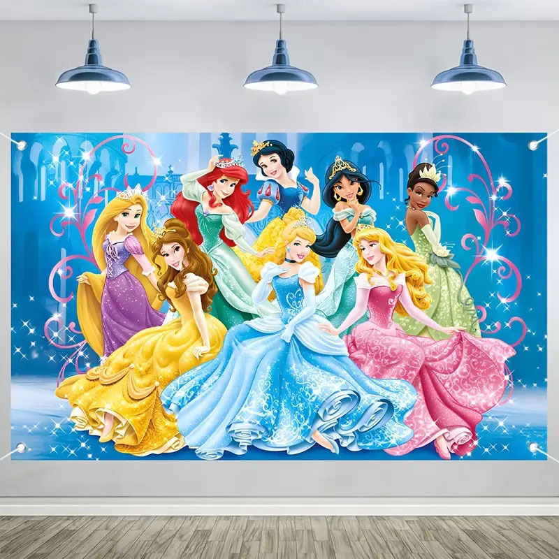 Väliskaubandus Amazoni peo taustfotograafia sünnipäevapeo fotobänner printsess koomiksianimatsioon