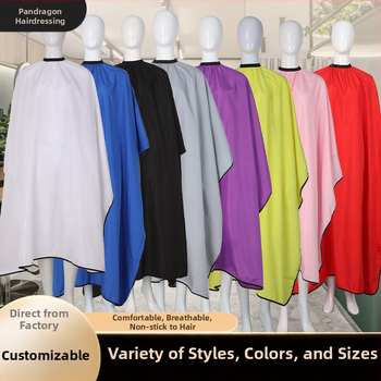 Saavutatav puhasvärviline lokkide ja värvimisega juuksurisall veekindel Chunya ketrav juuksurisall uus kodu juuksuririided suured suurused