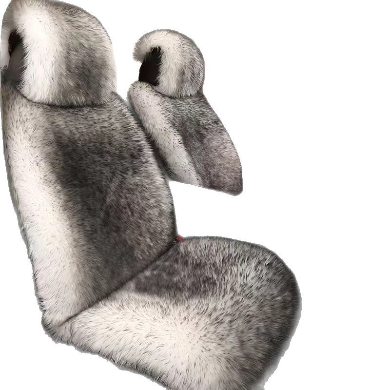 Autoistmepadi talvine plüüsist lipsuvaba villaimitatsioon uus pikk villane plüüsist autoistmepadi seljatoega universaalne padi