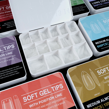 Piiriülesed populaarsed maniküüriplaastrid, kantavad pikendused, õmblusteta läbipaistvad mandlikujulised ruudukujulised trapetsikujulised õhukesed kunstküüned