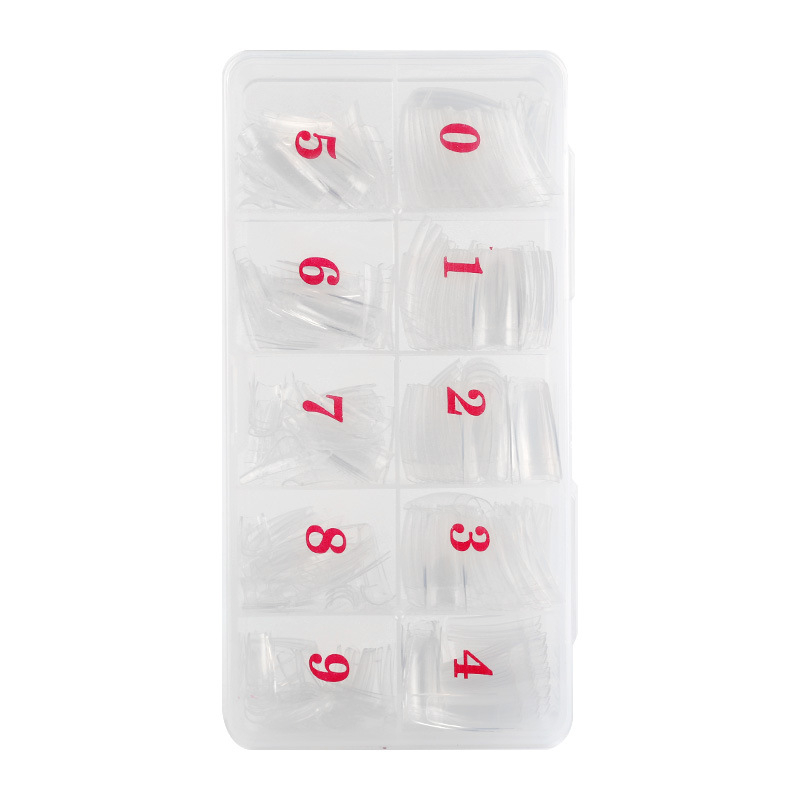 Maniküür 500-osaline karbis küünetükk läbipaistev täispasta poolpasta küünetükk kunstküünetükk läbipaistev prantsuse stiilis