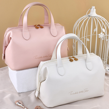 Uus prantsusepärane kerge luksuslik kaasaskantav kosmeetikakott, reisimiseks mõeldud kaasaskantav, väärtuslik ja suure mahutavusega kosmeetikakott