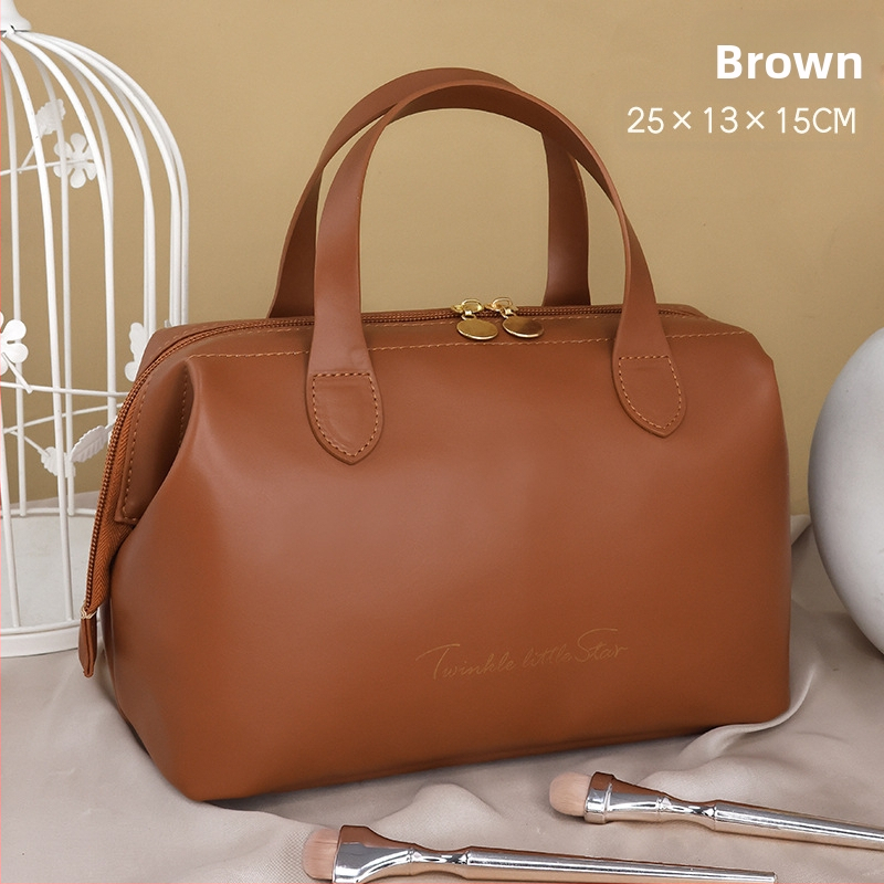 Uus prantsusepärane kerge luksuslik kaasaskantav kosmeetikakott, reisimiseks mõeldud kaasaskantav, väärtuslik ja suure mahutavusega kosmeetikakott