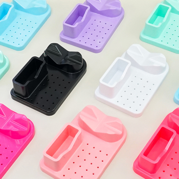 Piiriülene veski paigutuse näidiku riiul lihvimispea puuriterade korraldaja kast maniküüri tööriistad maniküüri hoiukarp lihvimispea