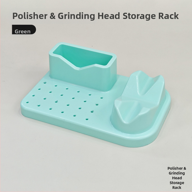 Piiriülene veski paigutuse näidiku riiul lihvimispea puuriterade korraldaja kast maniküüri tööriistad maniküüri hoiukarp lihvimispea