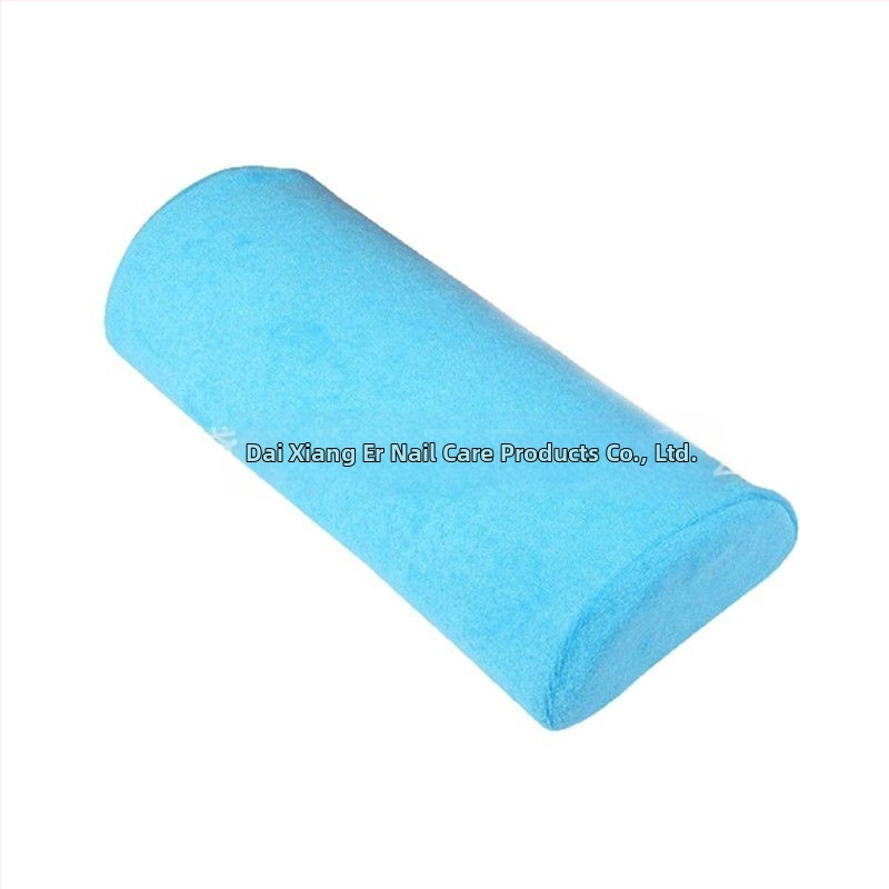 Produkty zahraničného obchodu, uterák na nechty, polkruhový vankúš na ruky, látkový polkruh, odnímateľný a umývateľný monochromatický vankúš na ruky, viacfarebný, voliteľný