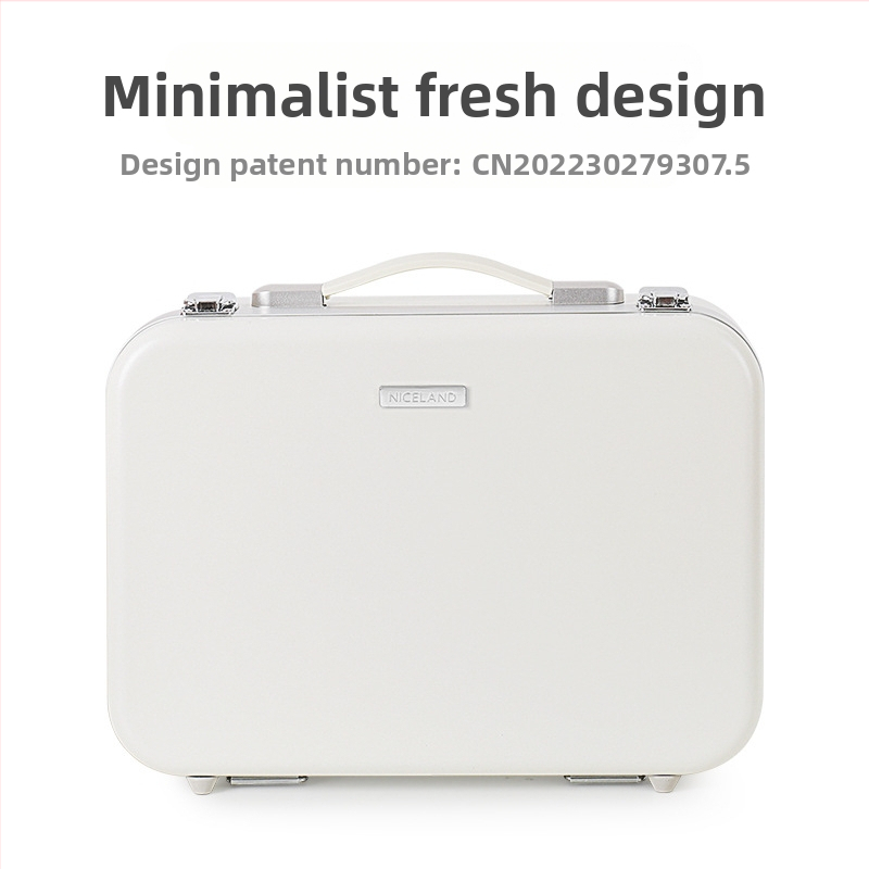 Чанта за грим с лампа с огледало LED лампа Професионална преносима кутия за съхранение на козметика с голям капацитет за гримьор