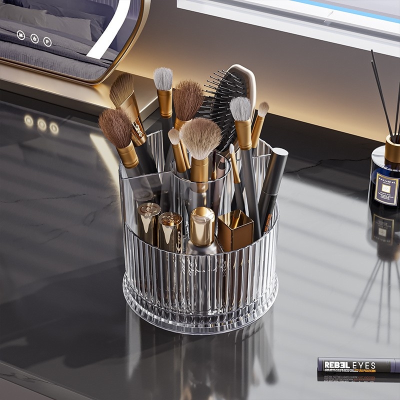Pöörlev kosmeetikatoodete hoiukarp Advanced Sense lauaarvuti hoiuriiul suure mahutavusega parfüümide nahahoolduseks läbipaistev hoiukarp