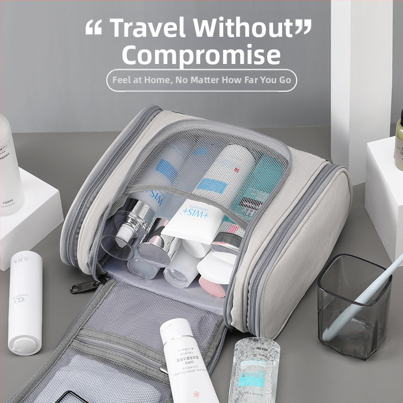 PU nahast suur tualett-tarvete ja meigikott, veekindel mitmekihiline hoiukott meestele, reisikott, konksuga, hulgimüük, veekindel ja suletud