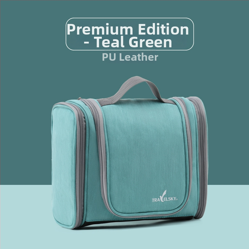 PU nahast suur tualett-tarvete ja meigikott, veekindel mitmekihiline hoiukott meestele, reisikott, konksuga, hulgimüük, veekindel ja suletud