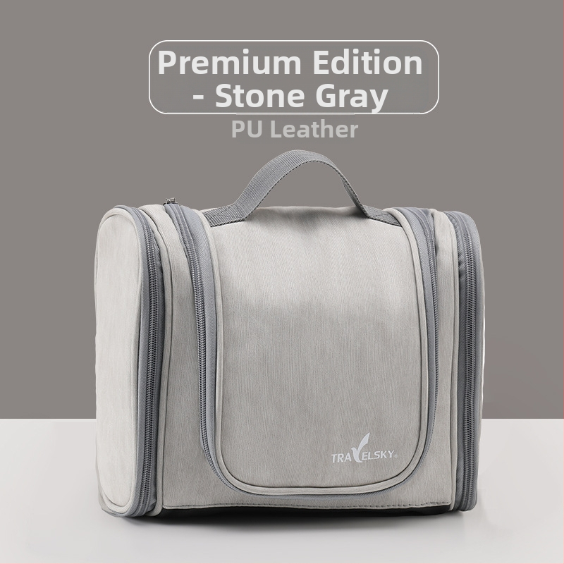 PU nahast suur tualett-tarvete ja meigikott, veekindel mitmekihiline hoiukott meestele, reisikott, konksuga, hulgimüük, veekindel ja suletud