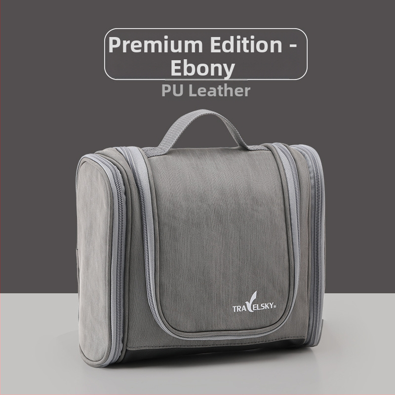 PU nahast suur tualett-tarvete ja meigikott, veekindel mitmekihiline hoiukott meestele, reisikott, konksuga, hulgimüük, veekindel ja suletud